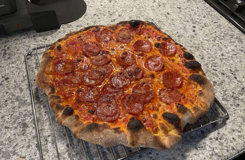 pepperoni pizza using bread flour