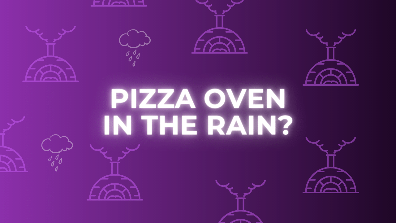 can you use a pizza oven in the rain